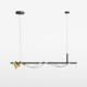 Lampada a sospensione a led con struttura in alluminio dal design elegante