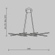 Lampada a sospensione a LED con struttura in alluminio dal design moderno