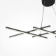 Lampada a sospensione a LED con struttura in alluminio dal design moderno