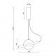Lampada a sospensione a LED con struttura in metallo dal design moderno