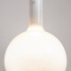 Lampada a sospensione a LED dal design moderno con diffusore in vetro rotondo
