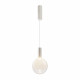 Lampada a sospensione a LED dal design moderno con diffusore in vetro rotondo