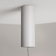 Lampada a sospensione a LED dal design moderno con diffusore in vetro rotondo