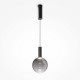 Lampada a sospensione a LED dal design moderno con diffusore in vetro rotondo