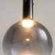Lampada a sospensione a LED dal design moderno con diffusore in vetro rotondo