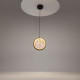Lampada a sospensione a led dimmerabile con diffusore in vetro