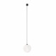 Lampada a sospensione a led grande con diffusore moderno in vetro a boccia