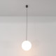Lampada a sospensione a led grande con diffusore moderno in vetro a boccia