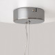 Lampada a sospensione a LED grande struttura in metallo e diffusore in vetro