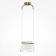 Lampada a sospensione a LED in metallo con diffusore in vetro design moderno