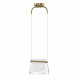 Lampada a sospensione a LED in metallo con diffusore in vetro design moderno