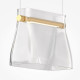 Lampada a sospensione a LED in metallo con diffusore in vetro design moderno