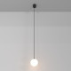 Lampada a sospensione a led piccola con diffusore moderno in acrilico a boccia