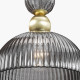 Lampada a sospensione a LED struttura in metallo e diffusore in vetro