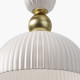 Lampada a sospensione a LED struttura in metallo e diffusore in vetro