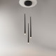 Lampada a sospensione con 3 diffusori pendenti a LED dal design moderno