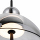Lampada a sospensione con diffusore a coppa in vetro a led dal design moderno