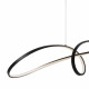 Lampada a sospensione con diffusore a led dal design moderno ed elegante
