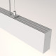 Lampada a sospensione con diffusore a LED lineare dal design moderno