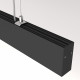 Lampada a sospensione con diffusore a LED lineare dal design moderno