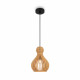 Lampada a sospensione con diffusore dal design moderno in legno