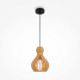 Lampada a sospensione con diffusore dal design moderno in legno