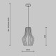 Lampada a sospensione con diffusore in legno design moderno