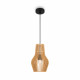 Lampada a sospensione con diffusore in legno design moderno