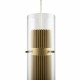 Lampada a sospensione con diffusore in vetro dal design moderno ed elegante