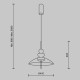 Lampada a sospensione con diffusore in vetro largo a led dal design moderno
