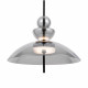 Lampada a sospensione con diffusore in vetro largo a led dal design moderno