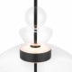 Lampada a sospensione con diffusore in vetro largo a led dal design moderno
