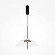 Lampada a sospensione con diffusore in vetro largo a led dal design moderno