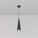 Lampada a sospensione con diffusore singolo a cono in metallo dal design moderno