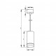 Lampada a sospensione con diffusore singolo a led dal design moderno ed elegante