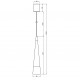 Lampada a sospensione con diffusore singolo a led dal design moderno ed elegante