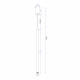 Lampada a sospensione con diffusore singolo a led dal design moderno