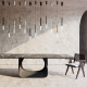 Lampada a sospensione con diffusore singolo a led dal design moderno