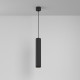 Lampada a sospensione con diffusore singolo tubolare dal design moderno