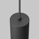 Lampada a sospensione con diffusore singolo tubolare dal design moderno