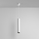 Lampada a sospensione con diffusore singolo tubolare dal design moderno
