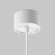 Lampada a sospensione con diffusore singolo tubolare dal design moderno