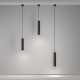 Lampada a sospensione con diffusore singolo tubolare dal design moderno