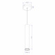 Lampada a sospensione con diffusore singolo tubolare dal design moderno