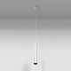 Lampada a sospensione con diffusore singolo tubolare dal design moderno