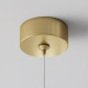 Lampada a sospensione con diffusore tubolare in alluminio dal design moderno