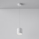 Lampada a sospensione con diffusore tubolare in alluminio dal design moderno
