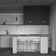 Lampada a sospensione con diffusore tubolare singolo lungo dal design elegante