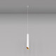 Lampada a sospensione con diffusore tubolare singolo lungo dal design elegante