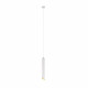 Lampada a sospensione con diffusore tubolare singolo lungo dal design elegante
